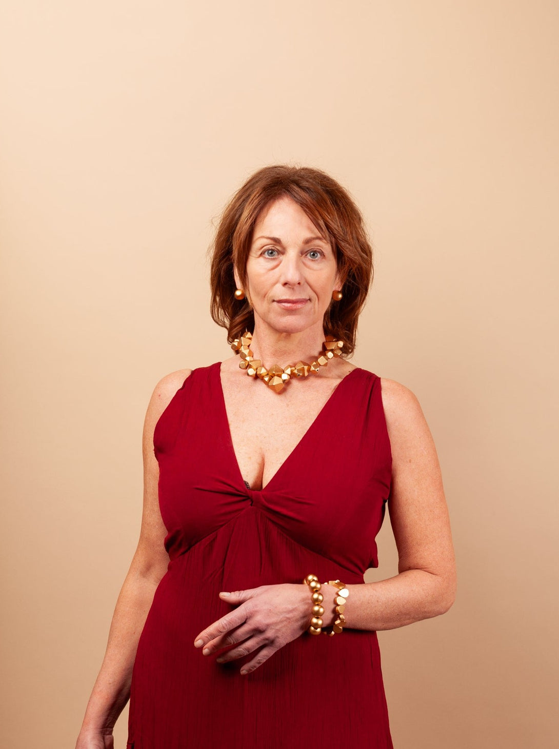 Collana legno regolabile Swarna metallic-collana-Bijondo-Bijondo