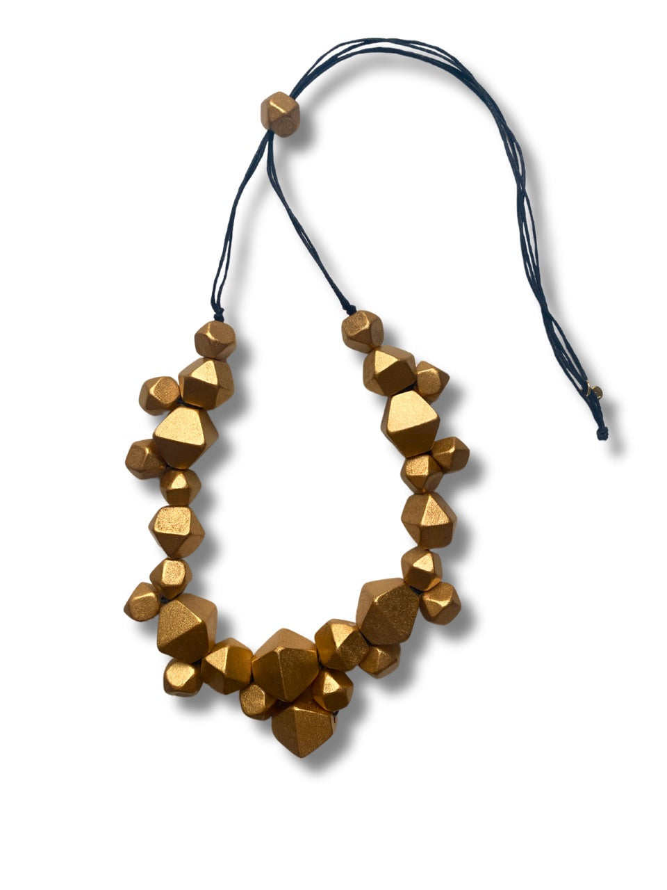 Collana legno regolabile Swarna metallic-collana-Bijondo-oro-Bijondo