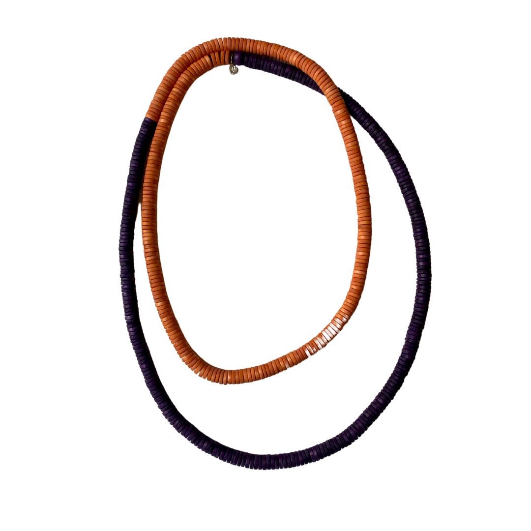 Collana lunga Rory - arancione - Bijondo