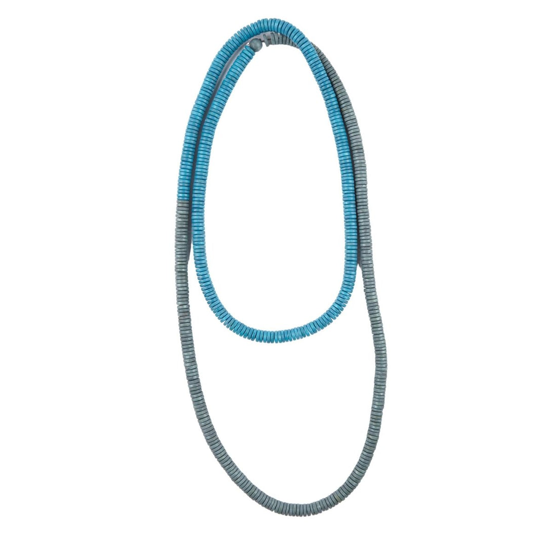 Collana lunga Rory - azzurro - Bijondo