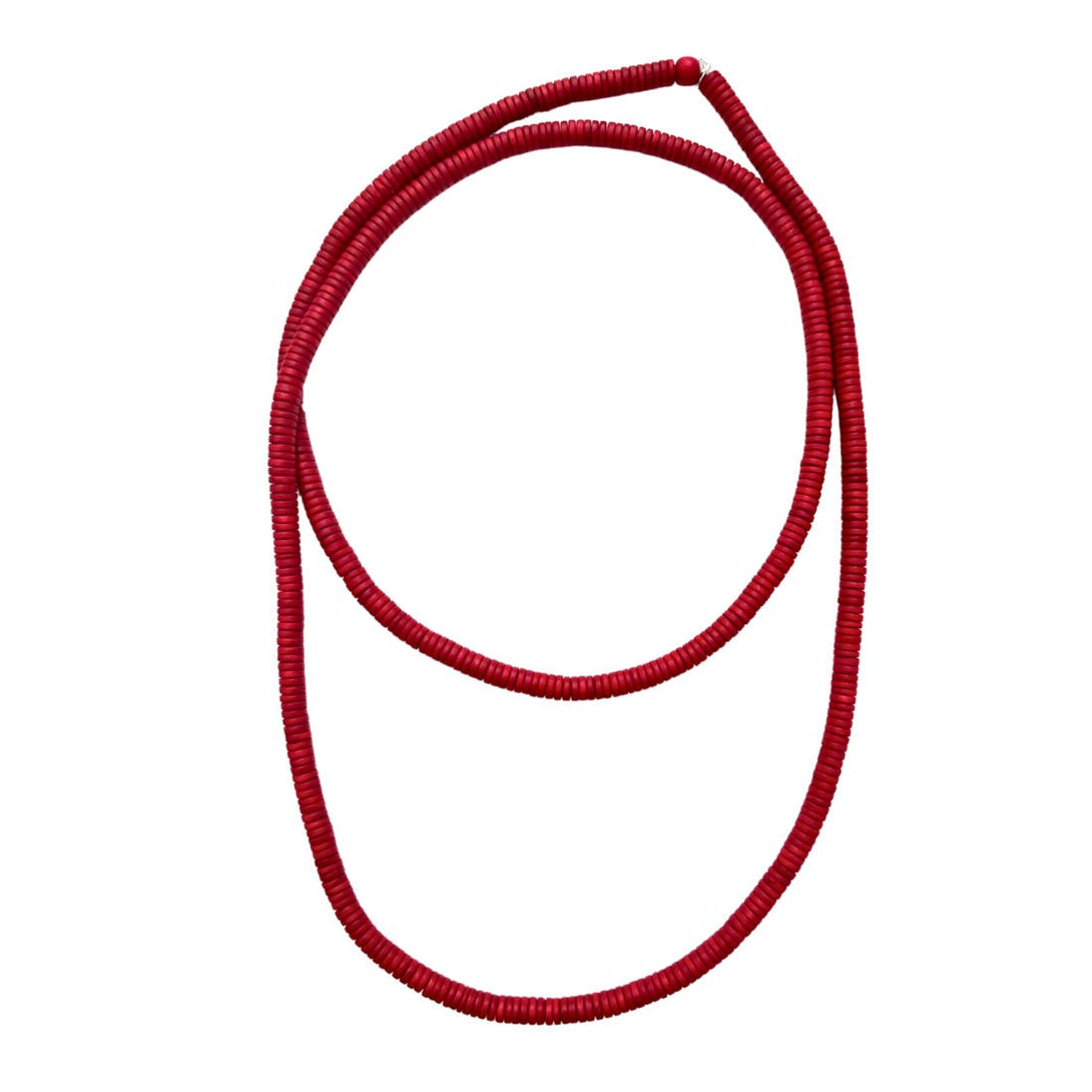 Collana lunga Rory-rosso-Bijondo