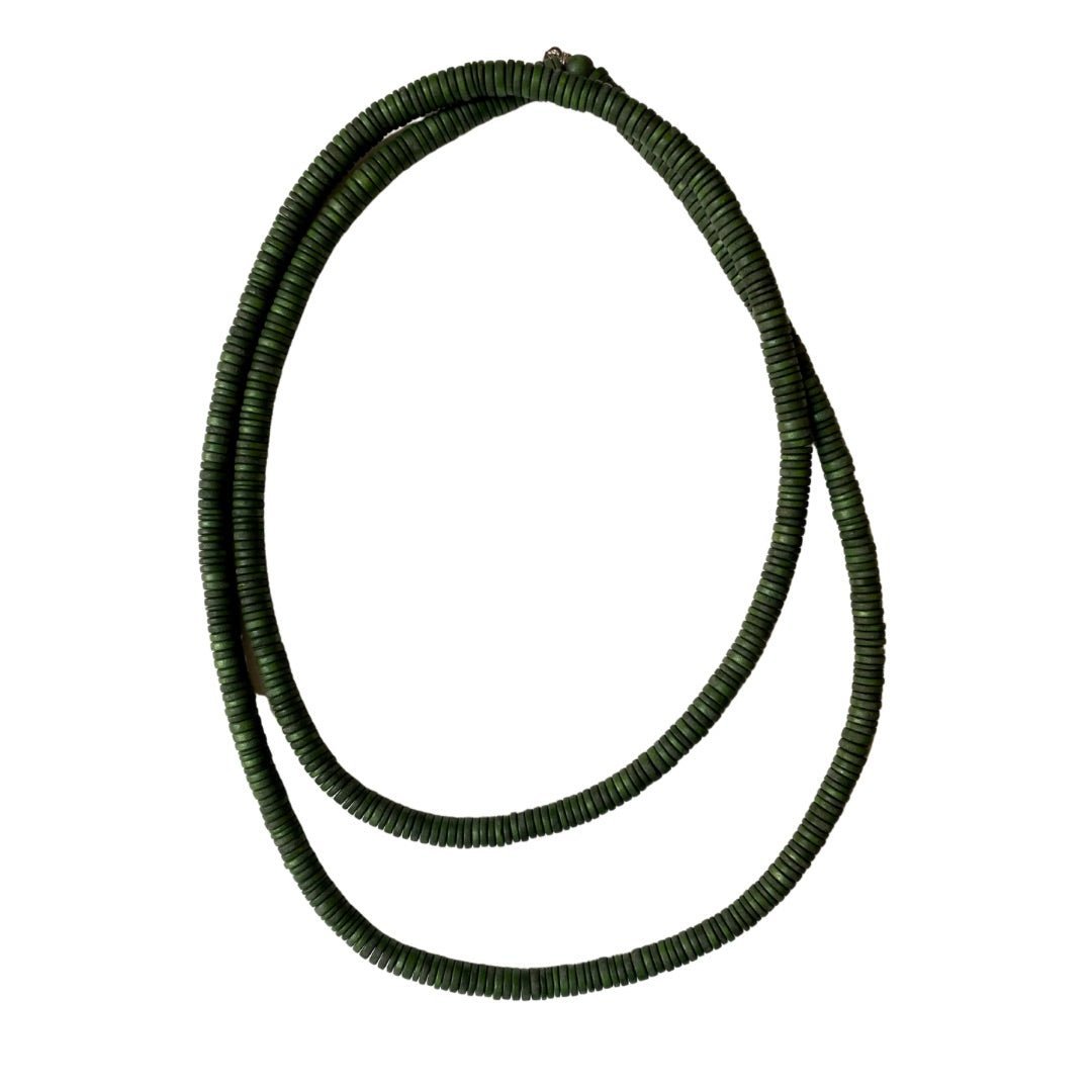 Collana lunga Rory - verde oliva - Bijondo