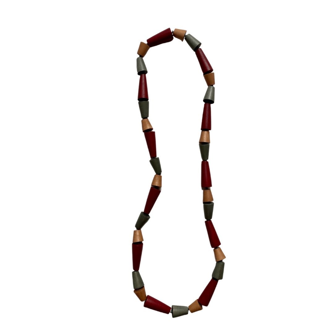 Collana lunga leggera Hannah - bordeaux - Bijondo