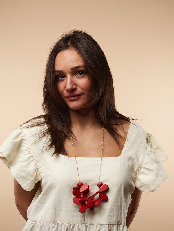 Collana lunga legno Miller-collana-EW-Rosso-Bijondo