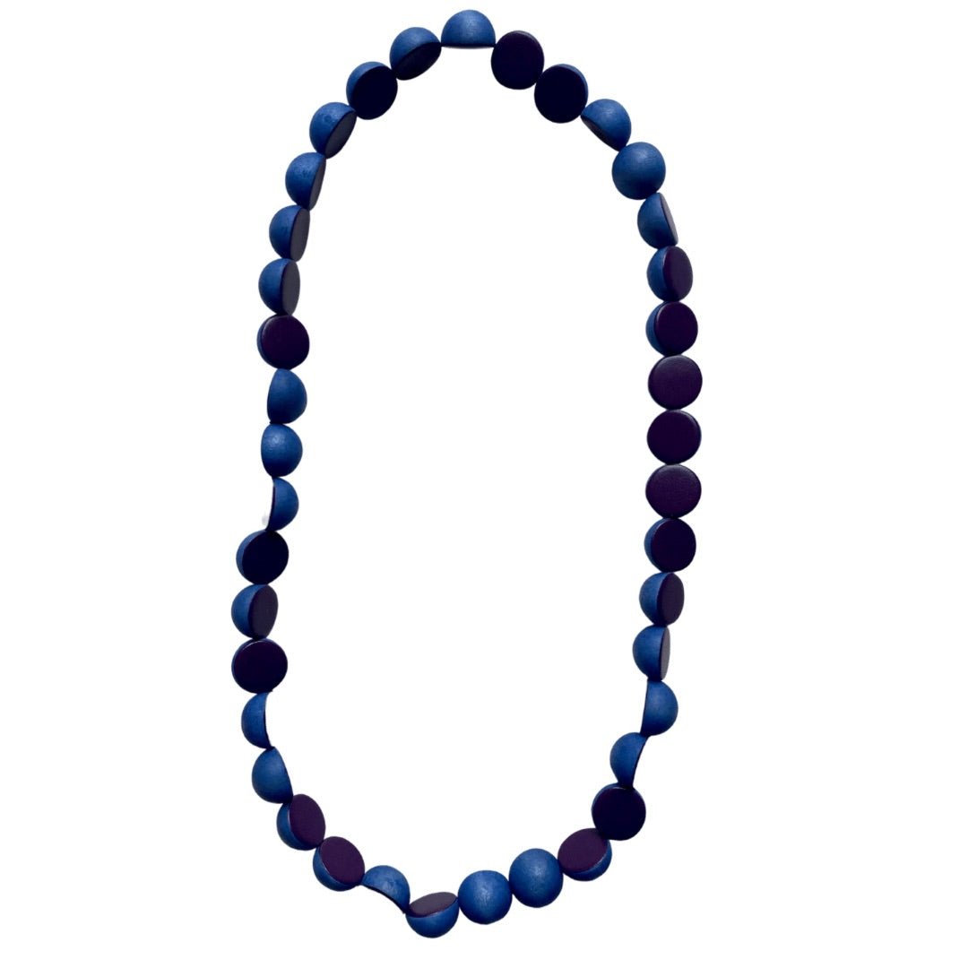 Collana lunga legno Nimi - viola - Bijondo