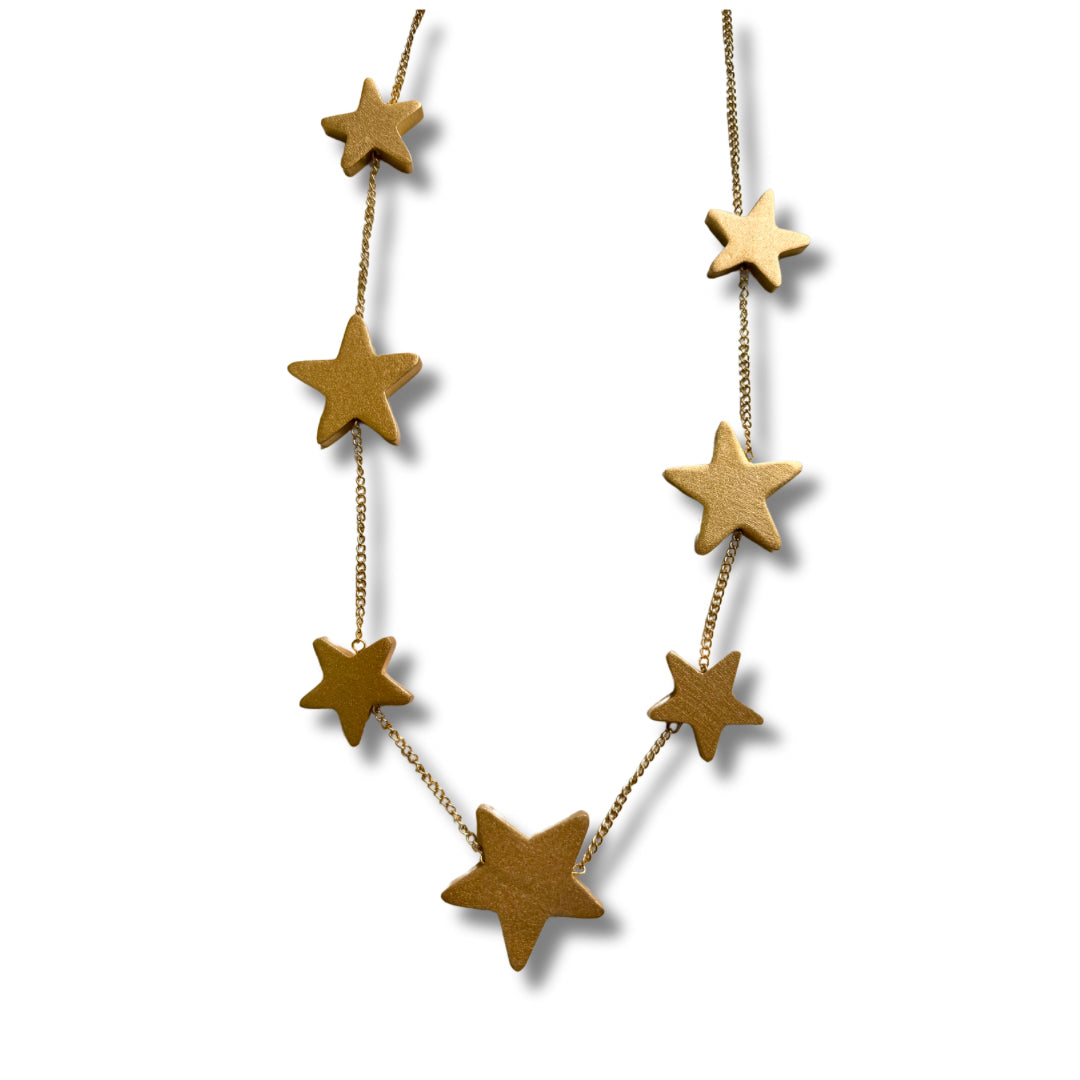 Collana lunga legno Star metallic-collana-Bijondo-Oro-Bijondo
