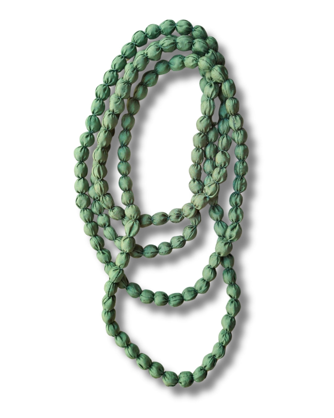 Collana lunga legno e stoffa Josy-Collana-Bijondo-Verde Pastello-Bijondo
