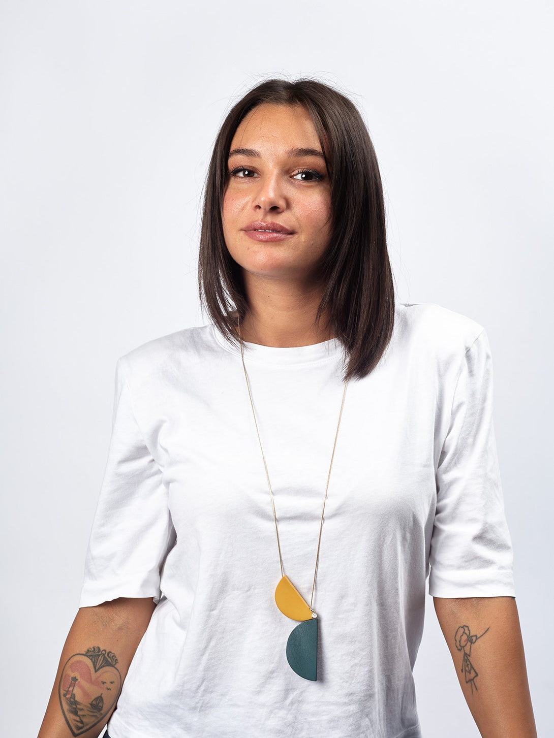 Collana pendente legno Maxine-rosso-Bijondo