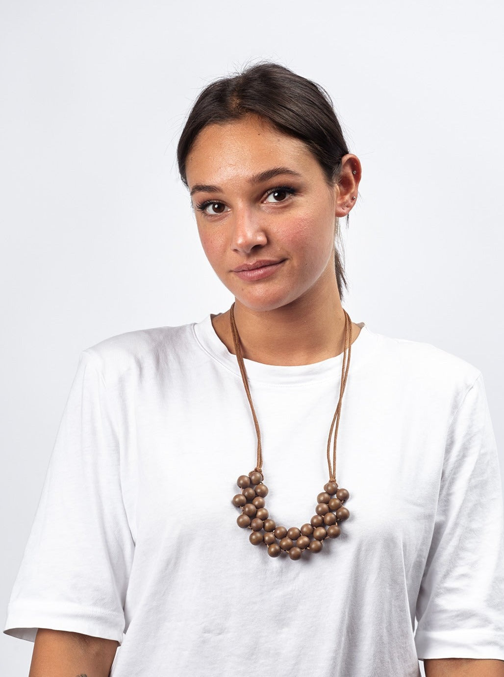 Collana regolabile legno Hope-marrone-Bijondo