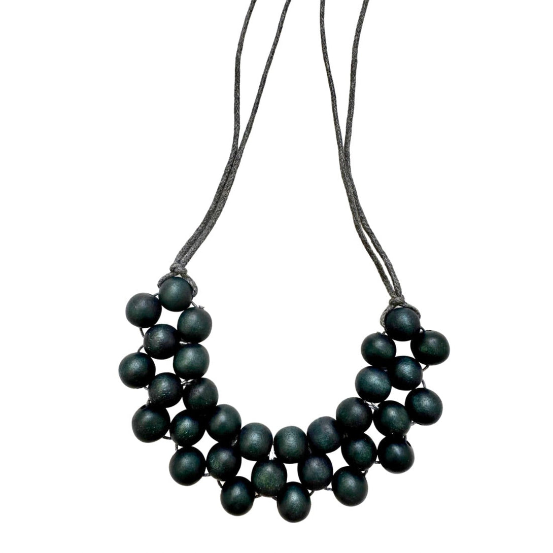 Collana regolabile legno Hope-nero-Bijondo