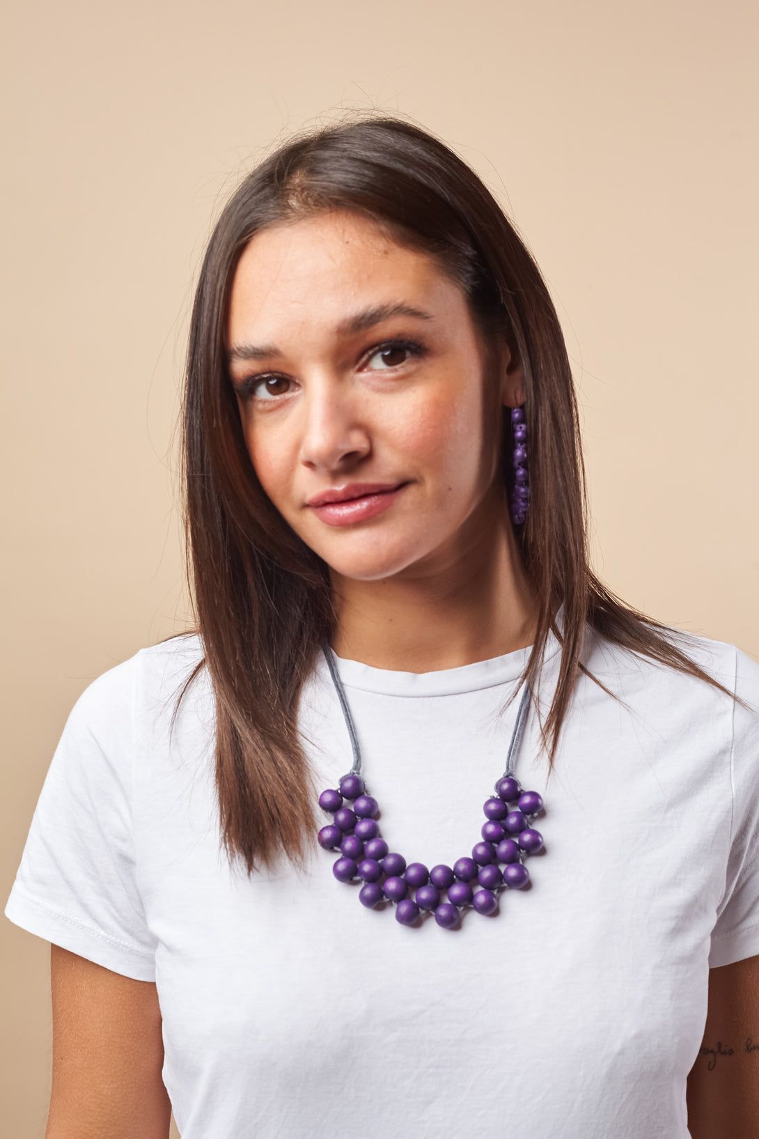 Collana regolabile legno Hope-collana-EW-Viola-Bijondo