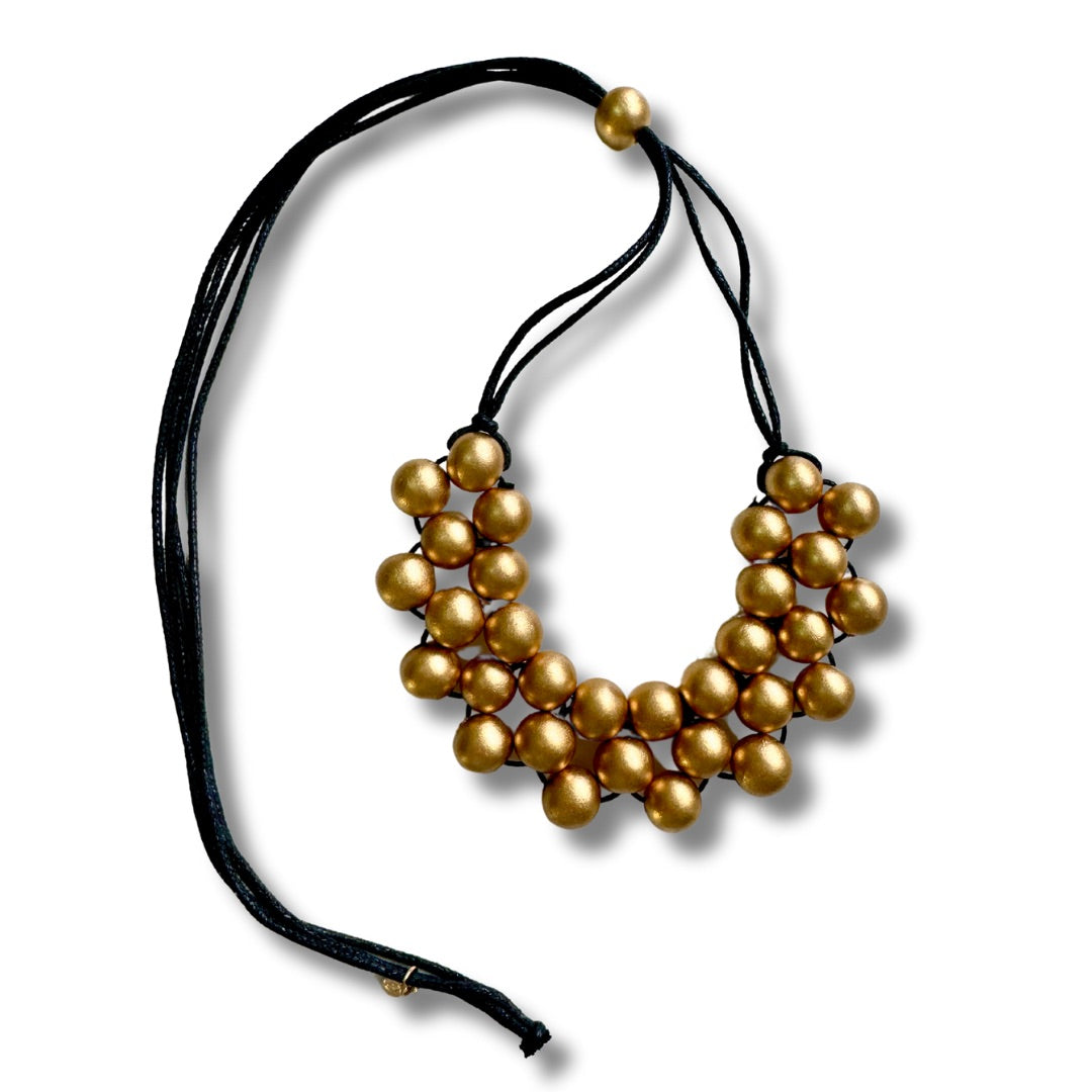 Collana regolabile legno Hope metallic-collana-EW-Oro-Bijondo