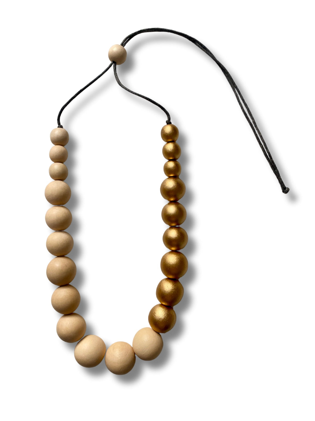 Collana regolabile legno Rio Metallic-collana-EW-beige-Bijondo