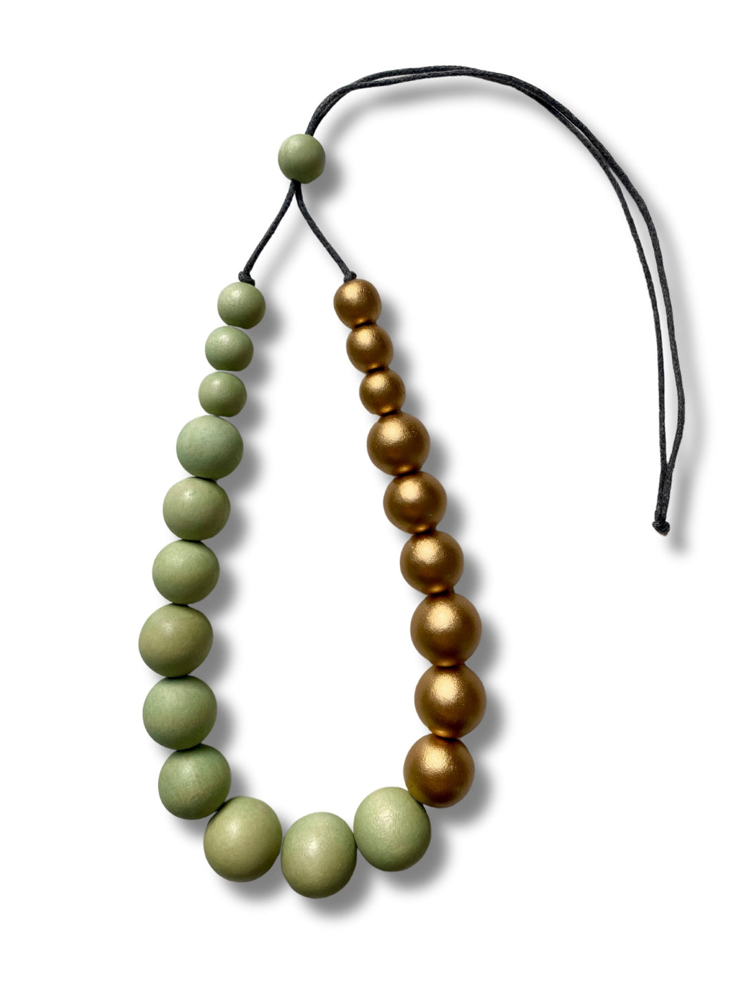 Collana regolabile legno Rio Metallic-collana-EW-verde-Bijondo