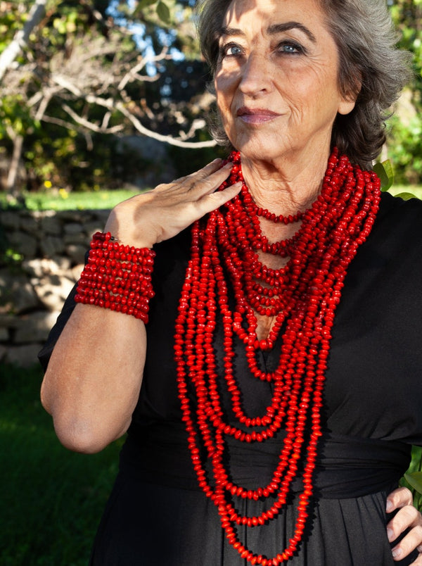 Collana rossa Saga con semi di saga-collana-Bijondo-Bijondo