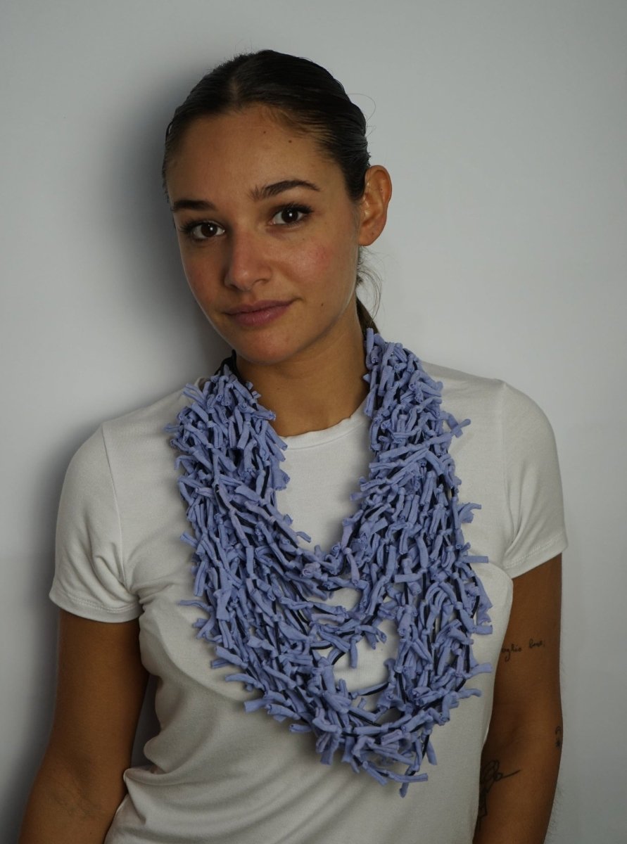 Collana tessuto Tonga Big - lavanda - Bijondo