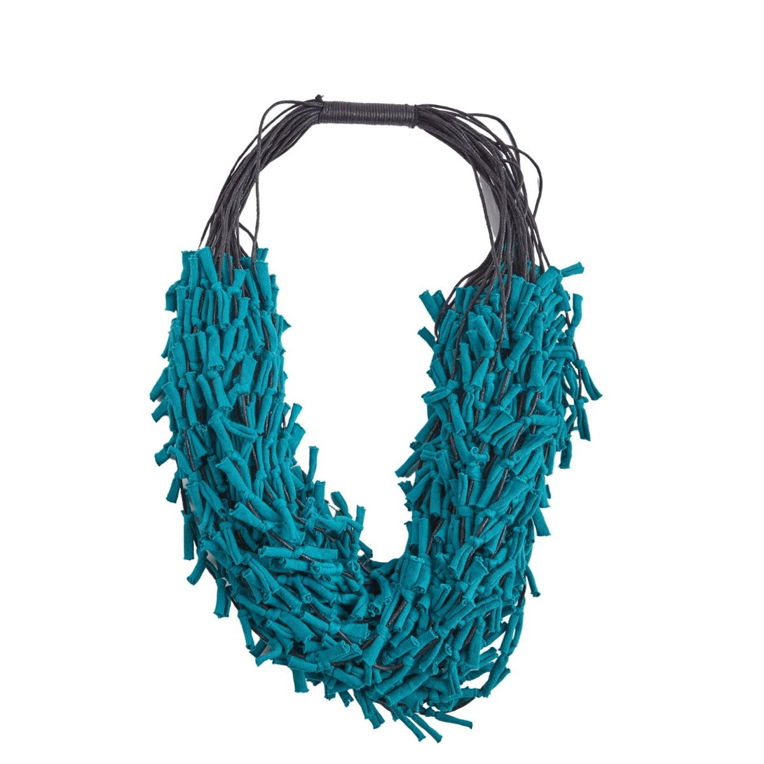 Collana tessuto Tonga Big - turchese - Bijondo