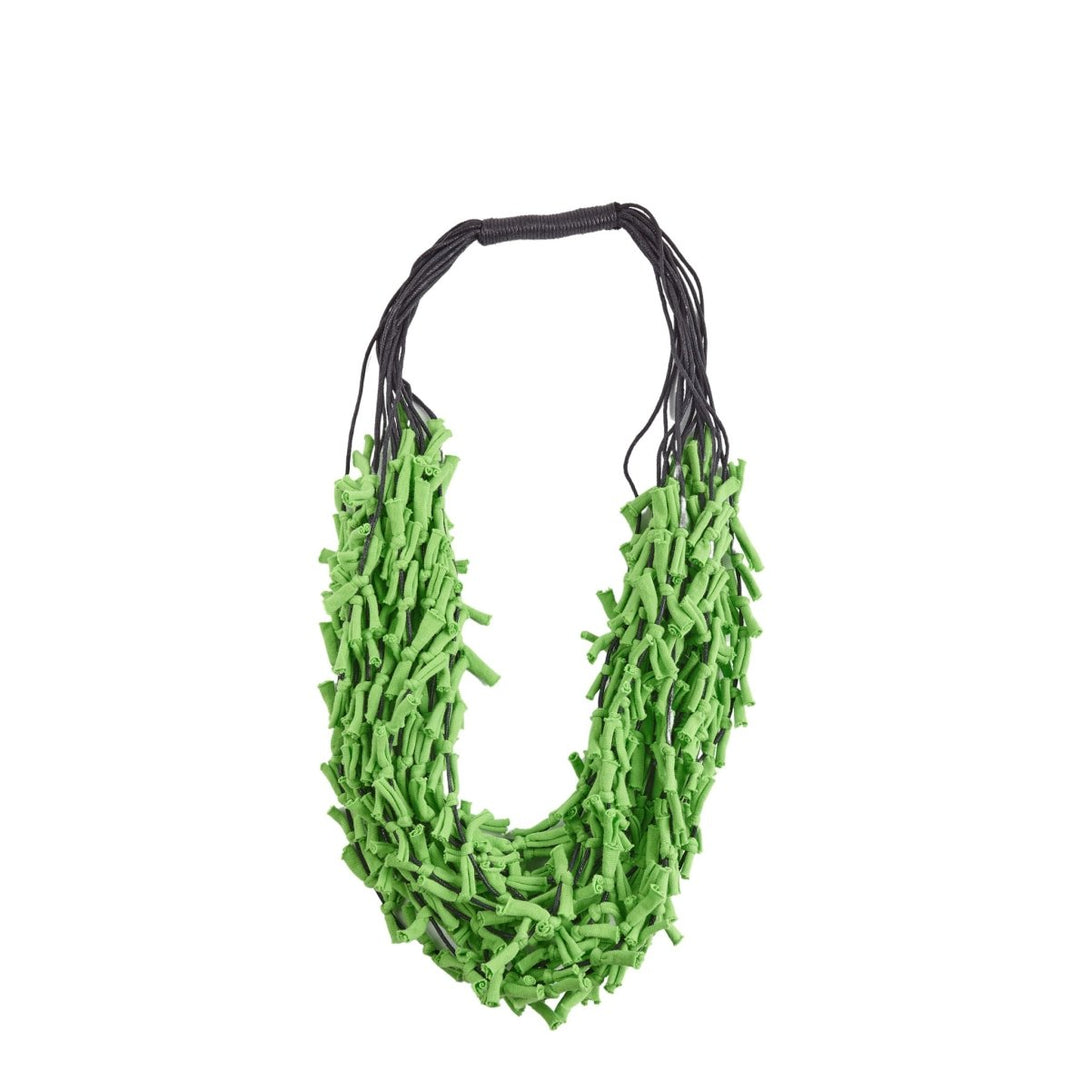 Collana tessuto Tonga Medium - verde - Bijondo