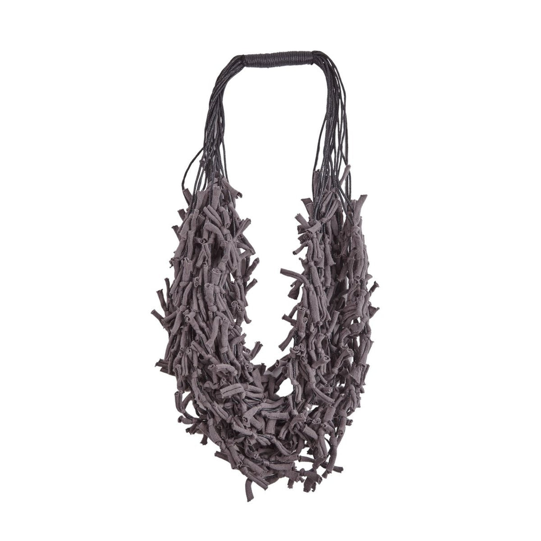 Collana tessuto Tonga Medium - antracite - Bijondo