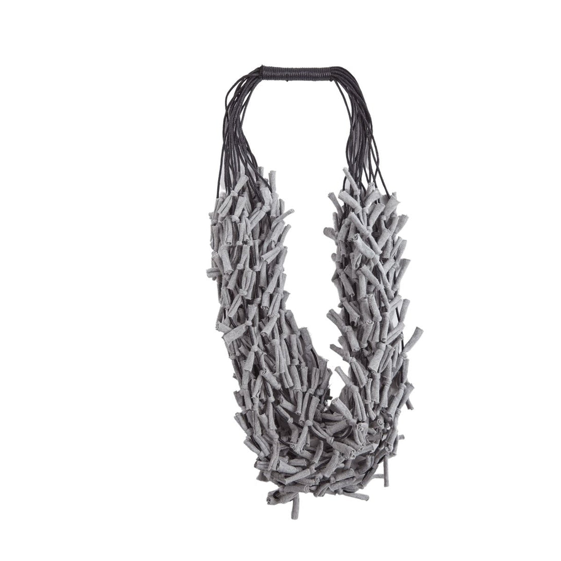 Collana tessuto Tonga Medium - grigio - Bijondo