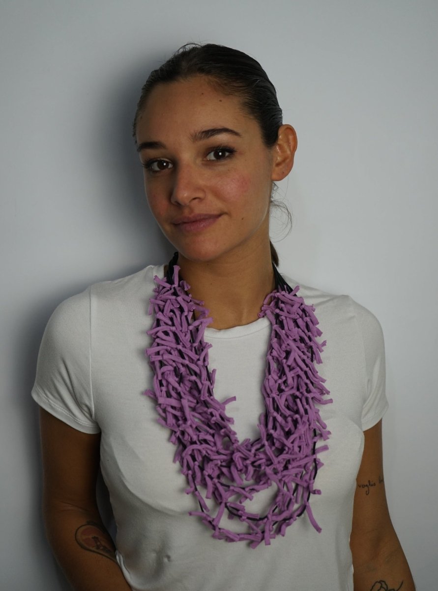 Collana tessuto Tonga Medium - lilla - Bijondo