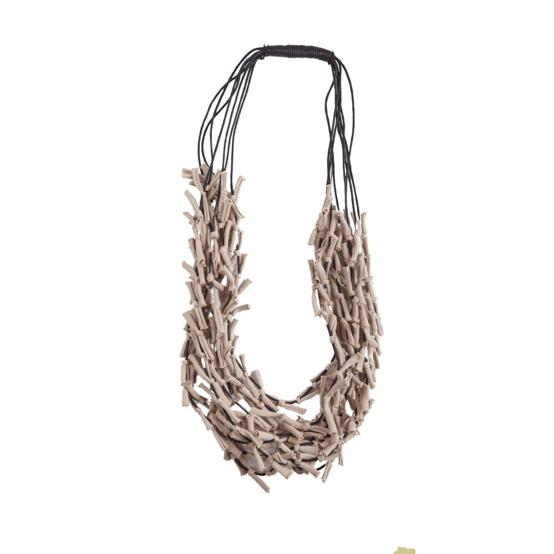 Collana tessuto Tonga - sabbia - Bijondo