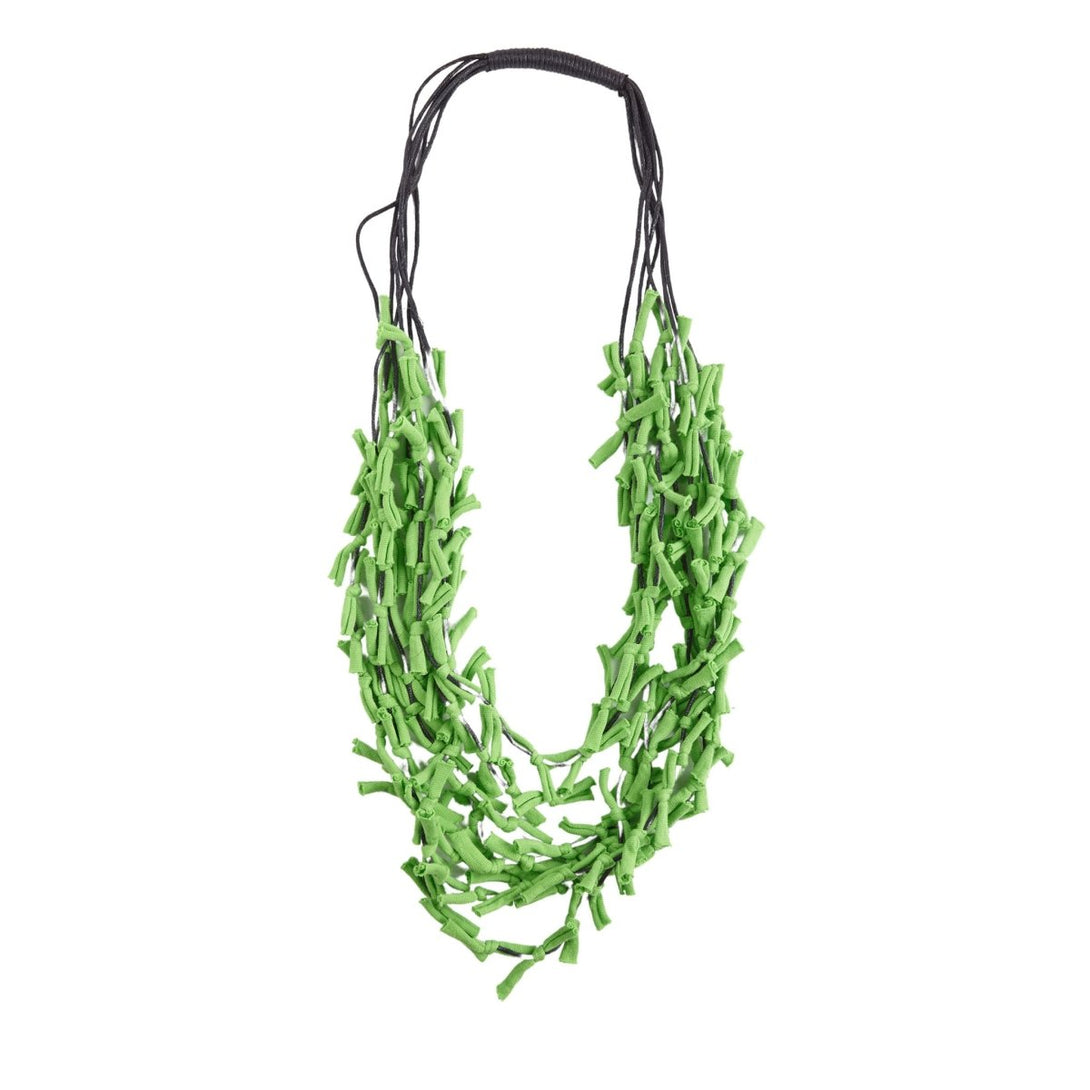 Collana tessuto Tonga - verde - Bijondo