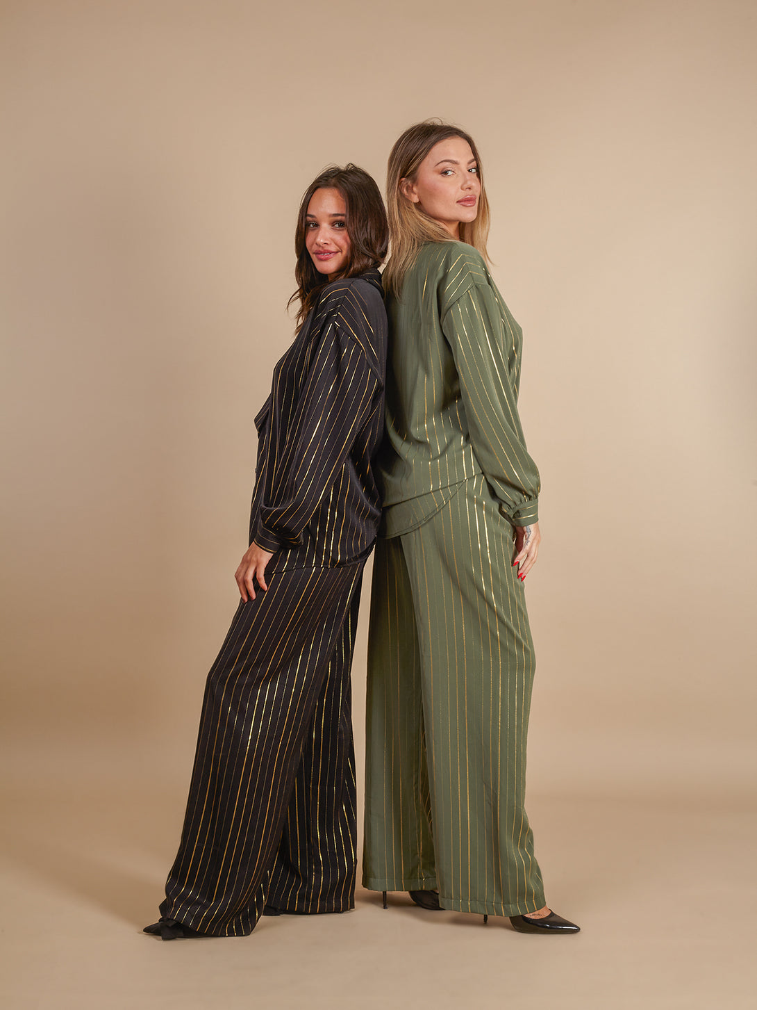 Completo elegante laminato oro Judith-Set-Bijondo-Bijondo