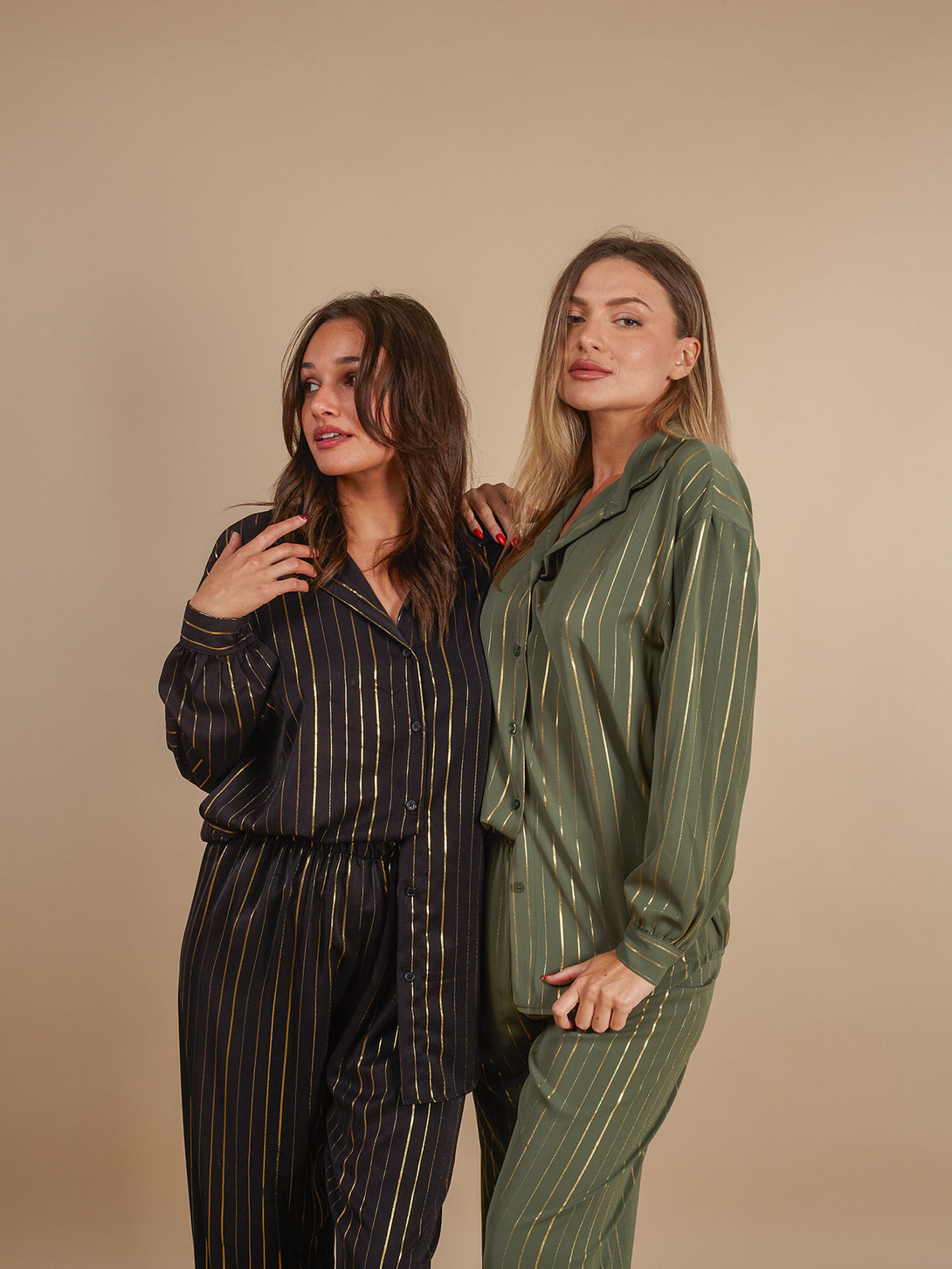 Completo elegante laminato oro Judith-Set-Bijondo-Bijondo