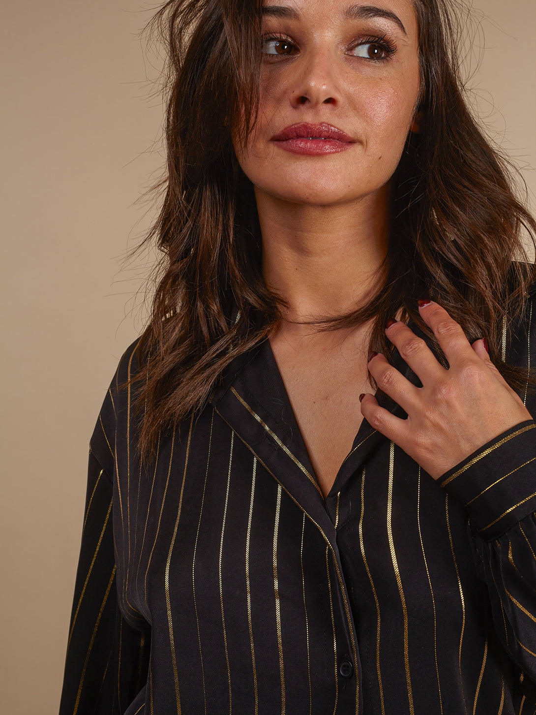 Completo elegante laminato oro Judith-Set-Bijondo-Bijondo