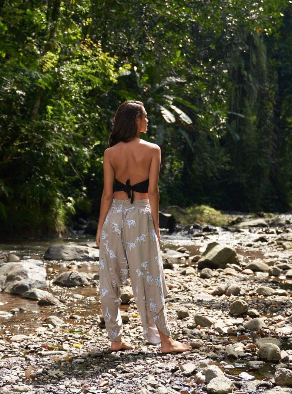 Crochet Crop Top Ava - nero - Bijondo