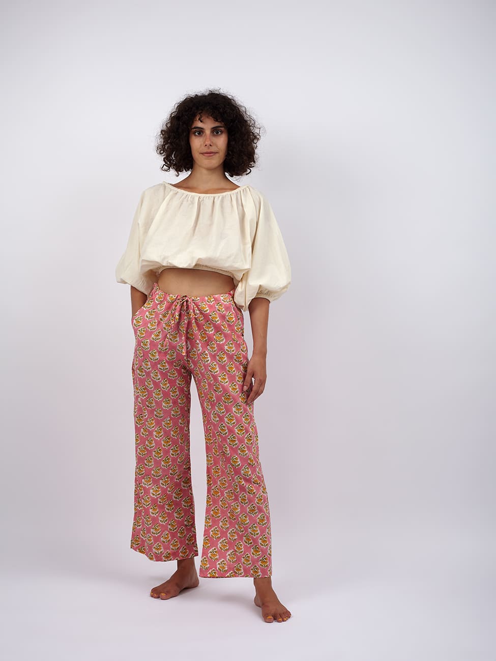 Crop Top Cotone Anju - bianco - Bijondo
