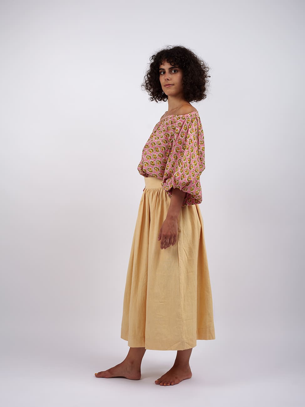 Crop Top Cotone Anju - rosa - Bijondo