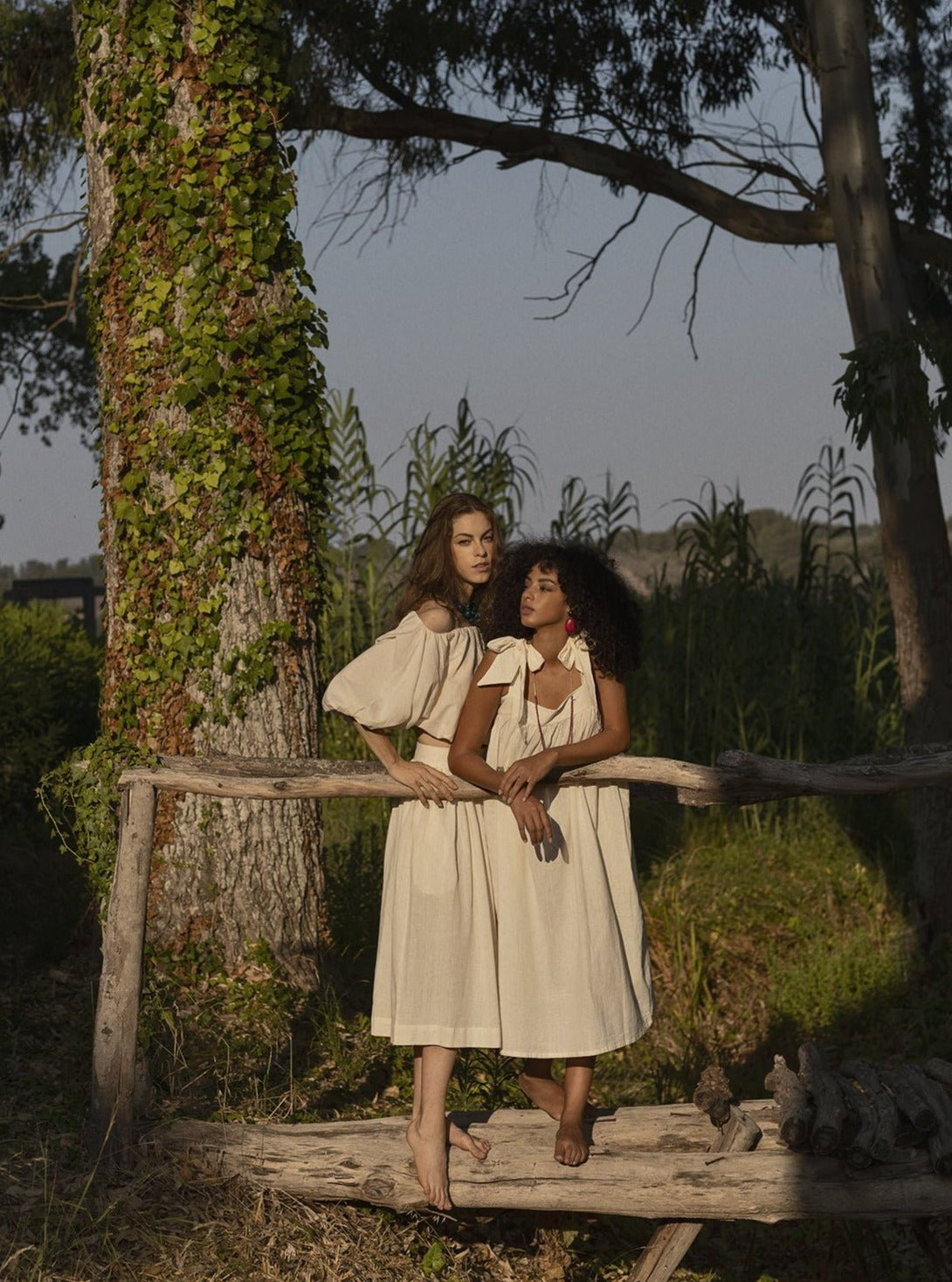 Crop Top Cotone Anju - lino beige - Bijondo