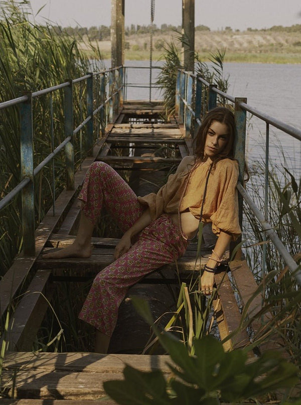 Crop Top Cotone Anju - bianco - Bijondo