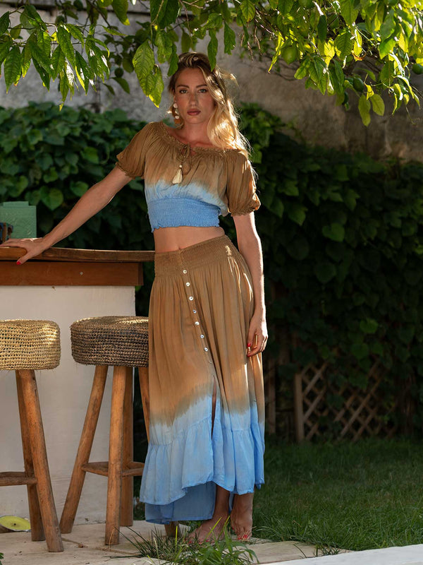 Crop top rayon Silke-top-Bijondo-Cappuccino-taglia unica-Bijondo