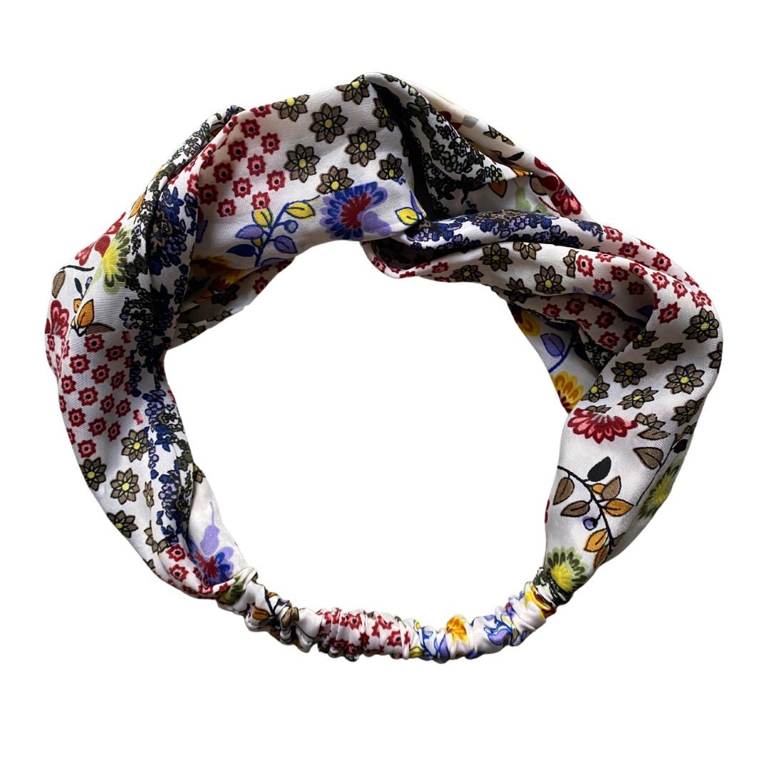 Fascia Turbante Seta - bianco - Bijondo