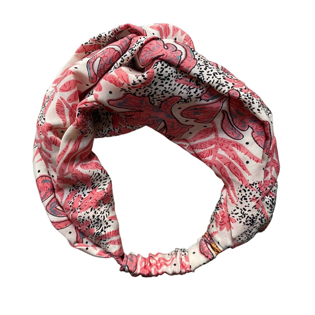 Fascia Turbante Seta - rosa antico - Bijondo