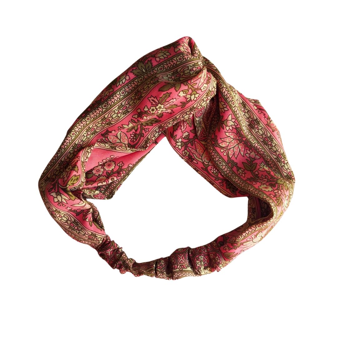 Fascia Turbante Seta-salmone-Bijondo