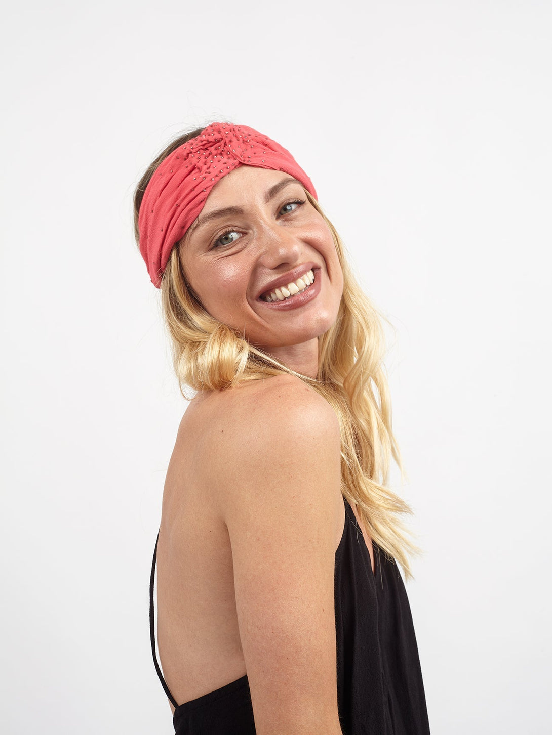 Fascia capelli con dettaglio strass Cloe - nocciola - Bijondo