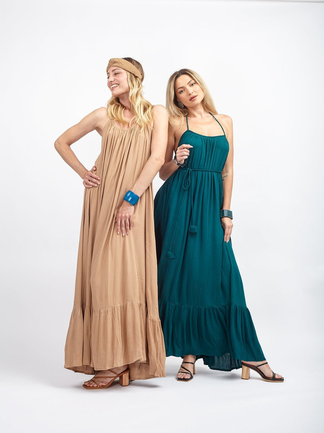 Fascia capelli con dettaglio strass Cloe - nocciola - Bijondo