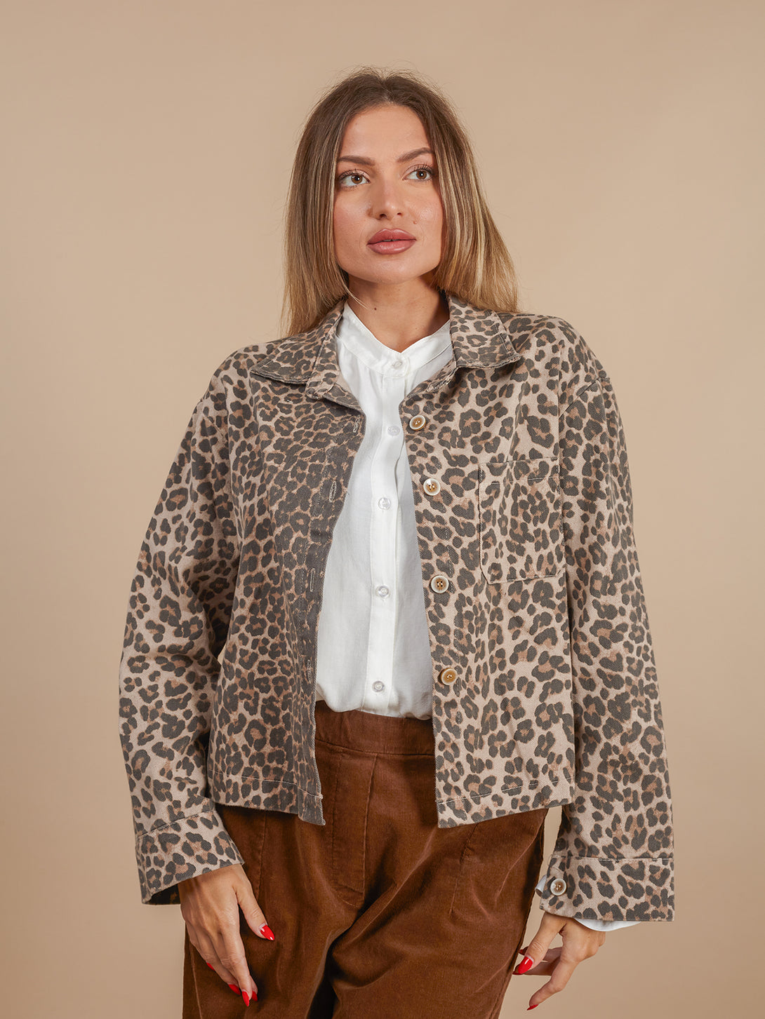 Giacca cotone animalier Lory-Giacca-Bijondo-Leopardato-S-Bijondo