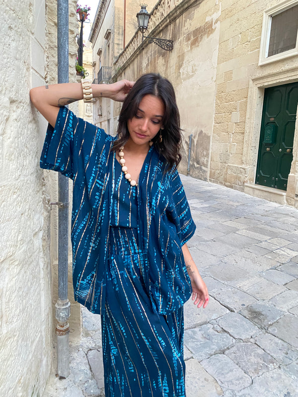 Giacca leggera Jayne-Giacca-Bijondo-petrolio-taglia unica-Bijondo