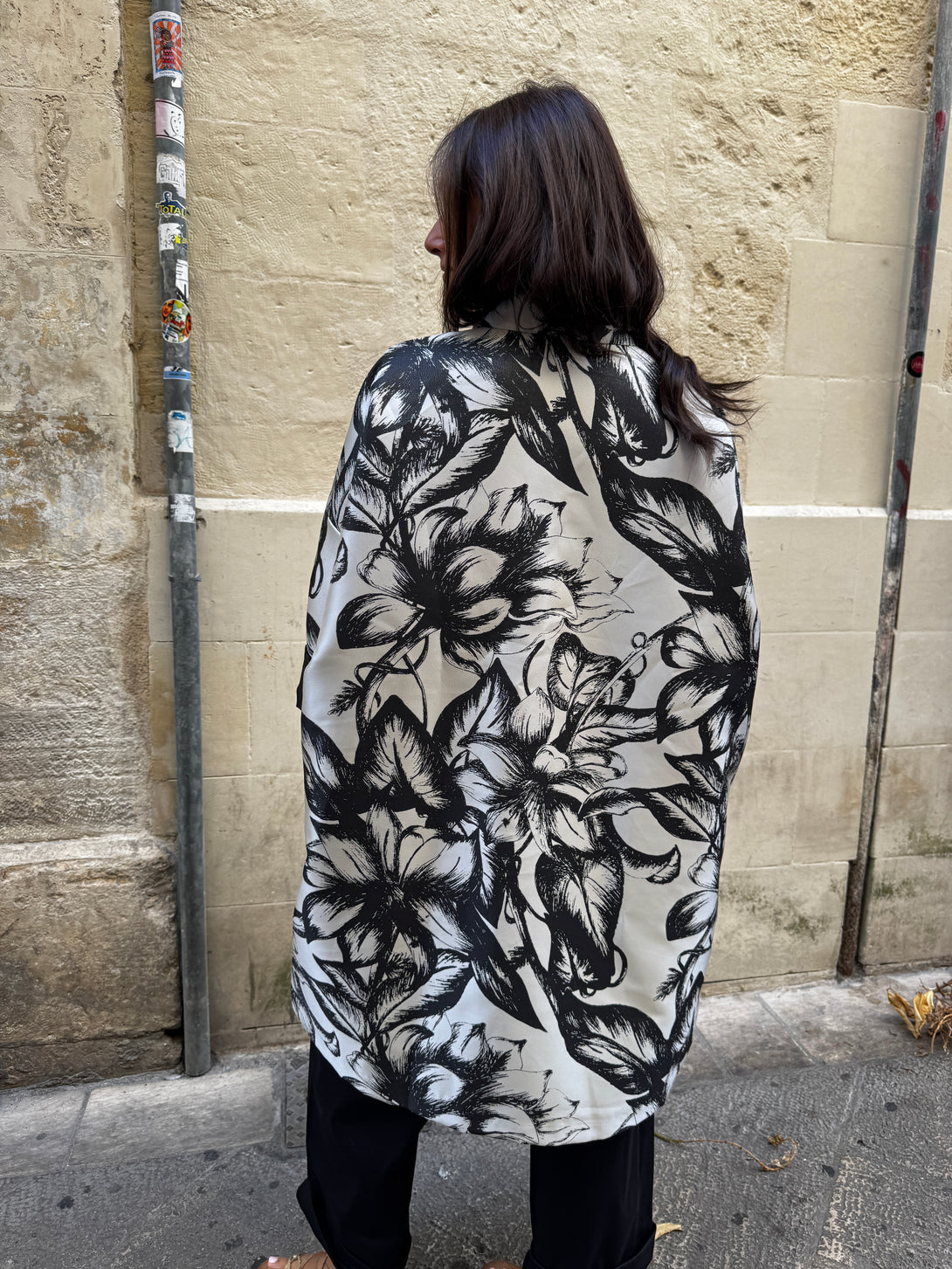 Giacca over Kimono perlato con Fiori Cartisia-Giacca-Bijondo-Bijondo