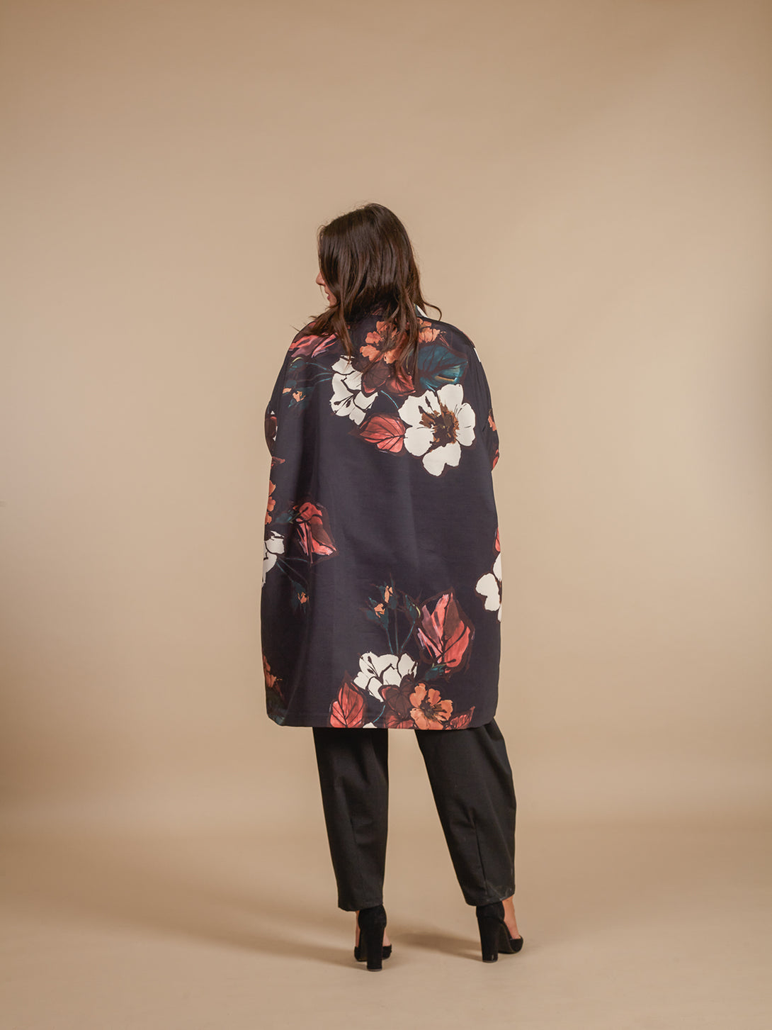 Giacca over fantasia collo a punta Cartisia-Giacca-Bijondo-Bijondo