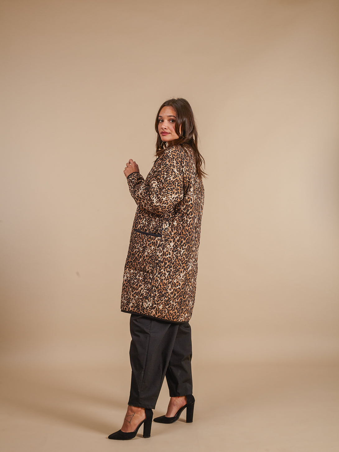 Giacca trapuntata animalier Monica-giacca-Bijondo-Bijondo