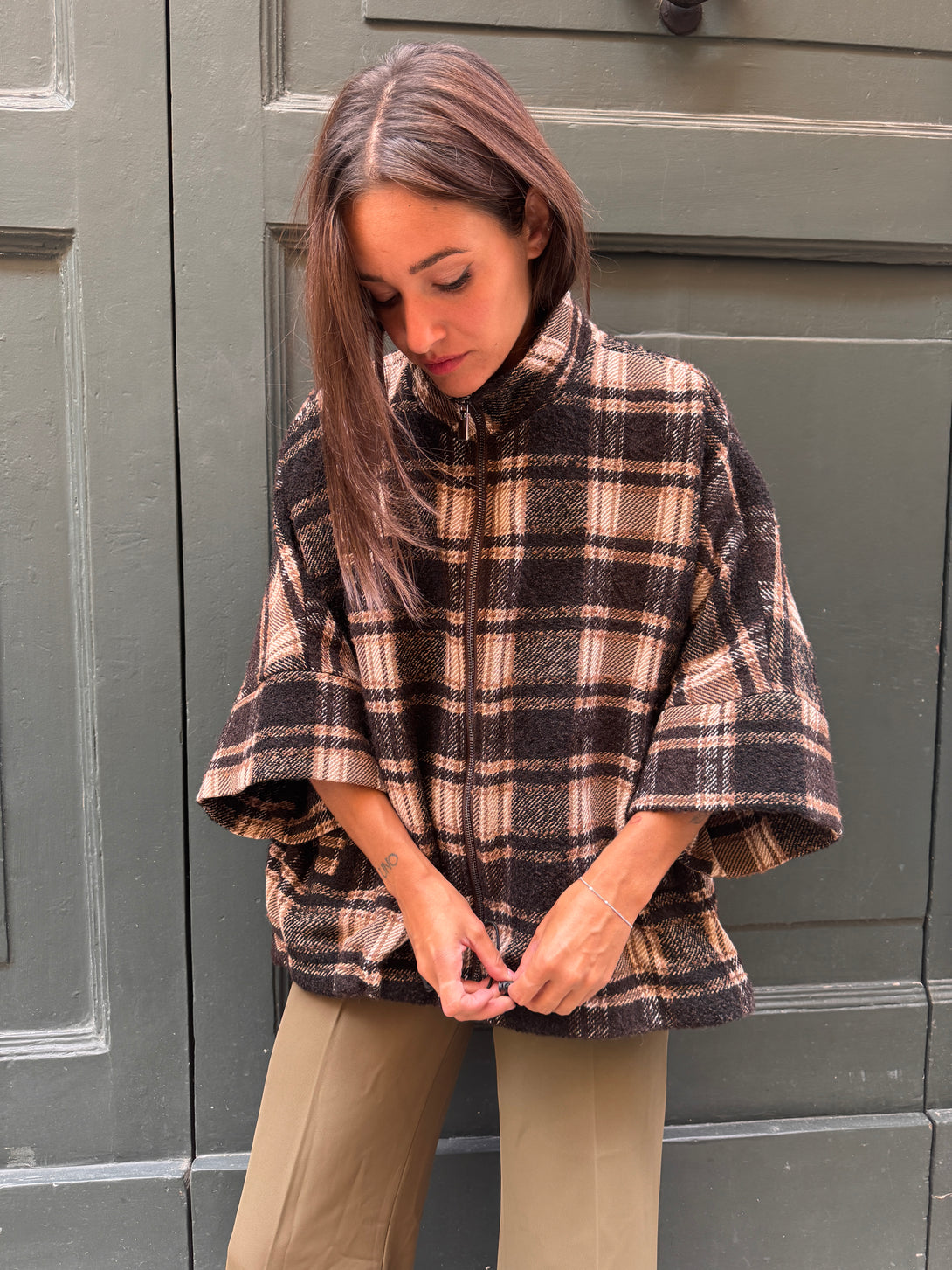 Giacca zip lacci fondo Eleanor-giacca-Bijondo-Bijondo