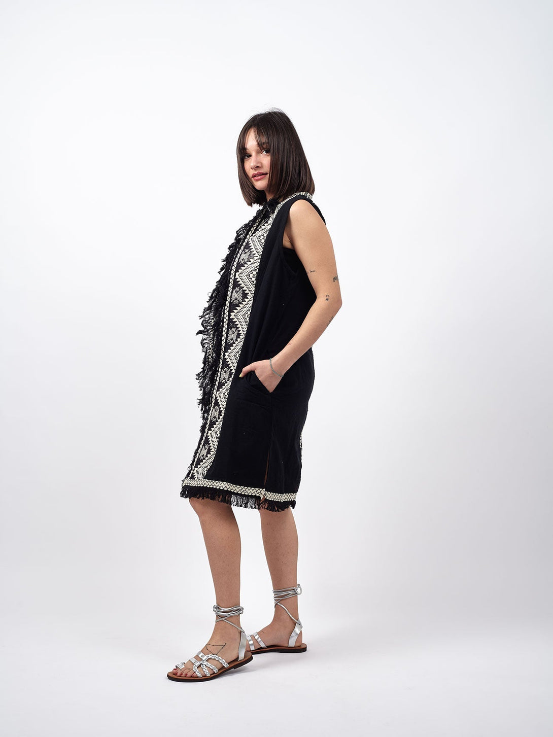 Gilet Meryem-nero-Bijondo