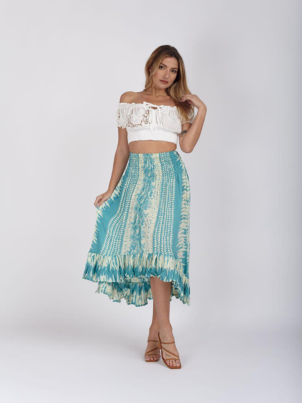 Gonna Freya - turchese - Bijondo