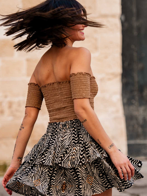 Gonna corta a balze Laura-Gonna-Bijondo-Bijondo